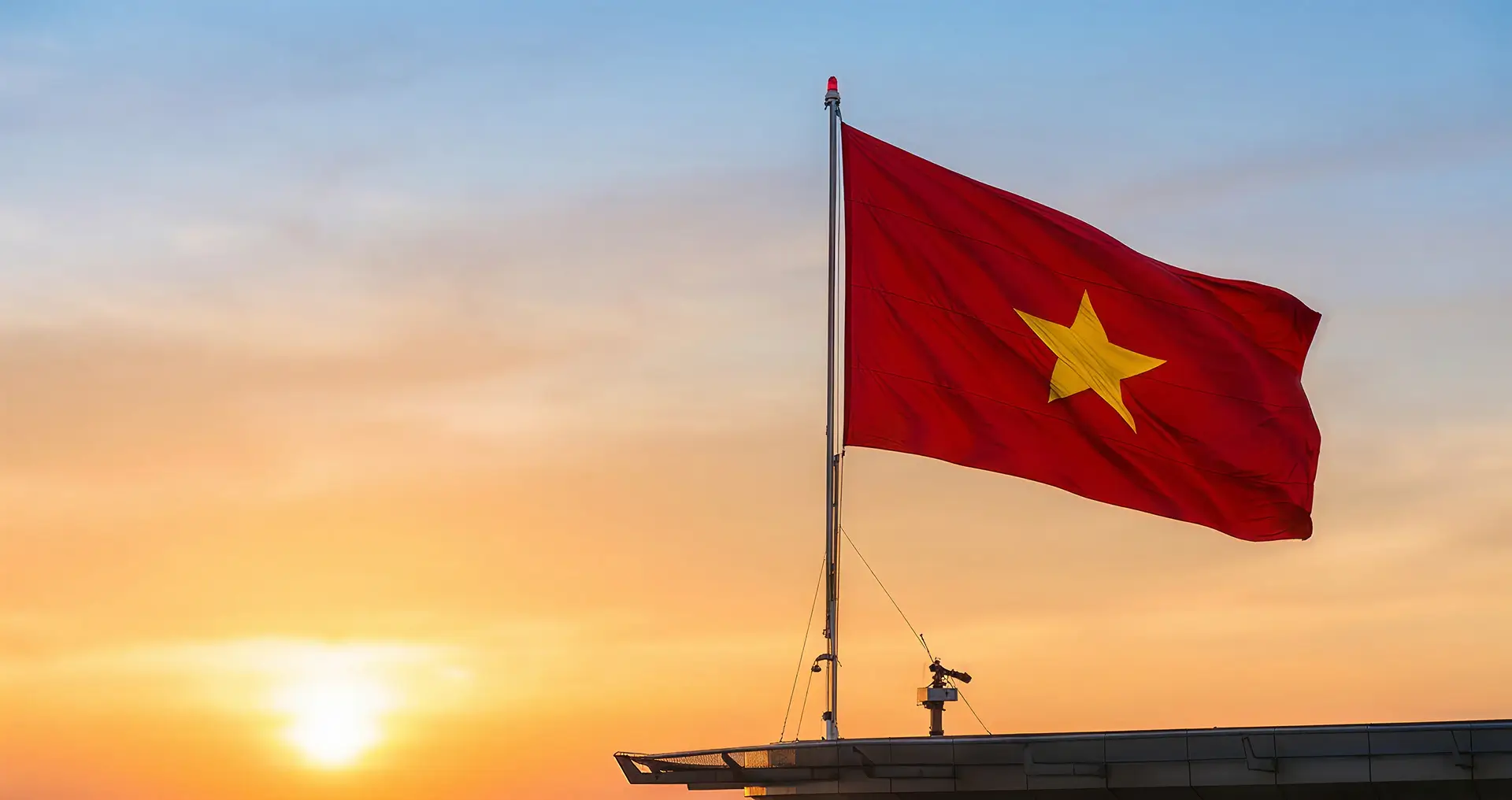 Panoramic view of Vietnamese government and tourism landmarks